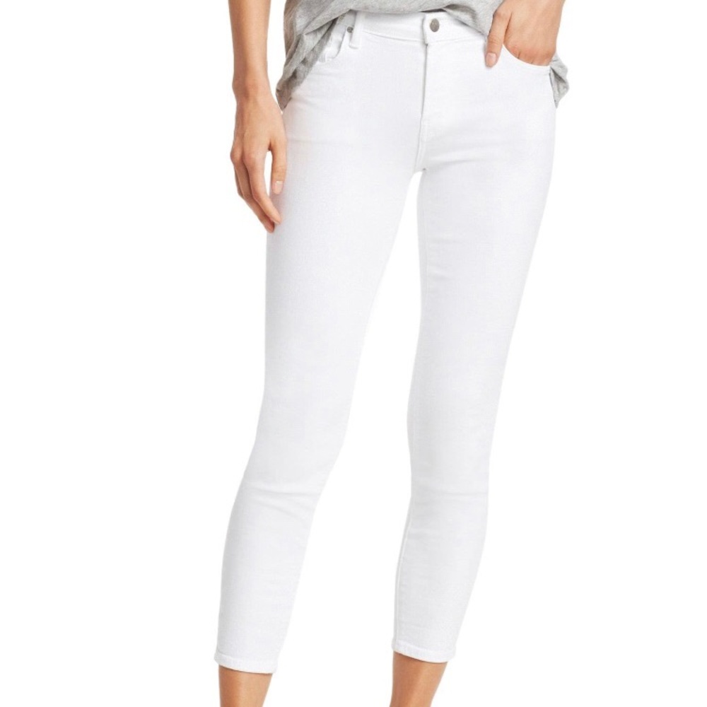 J Brand 835 Cropped White Jean